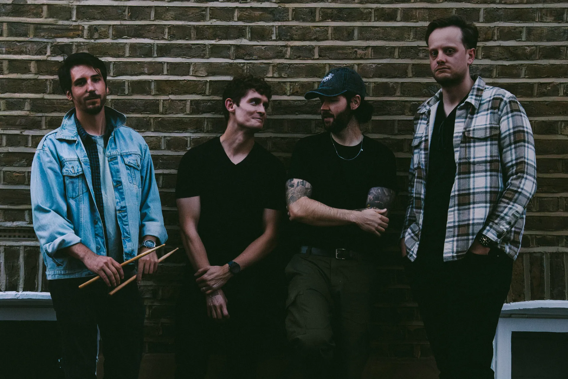 As Rome Burns band members backstage