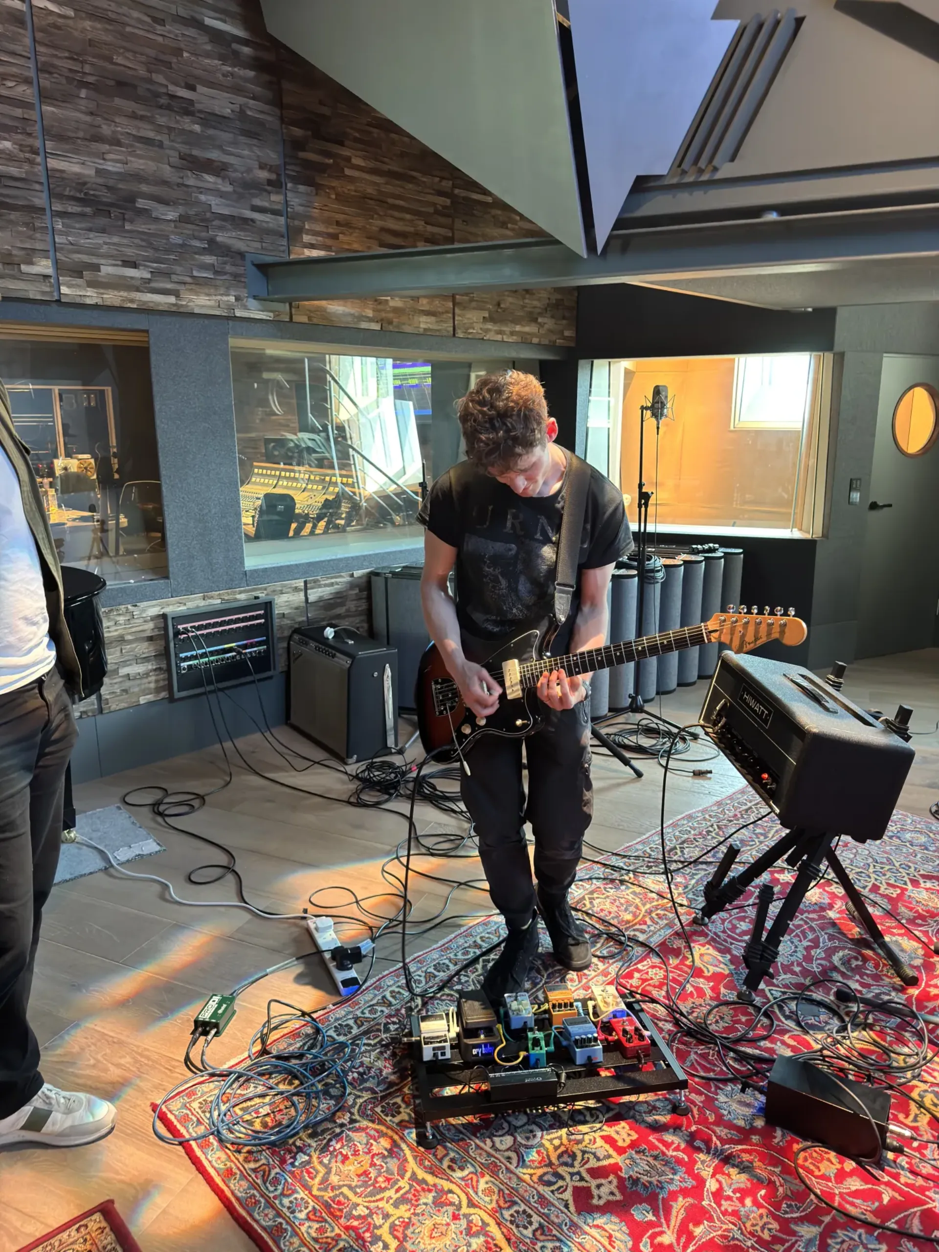 As Rome Burns behind the scenes at a gig