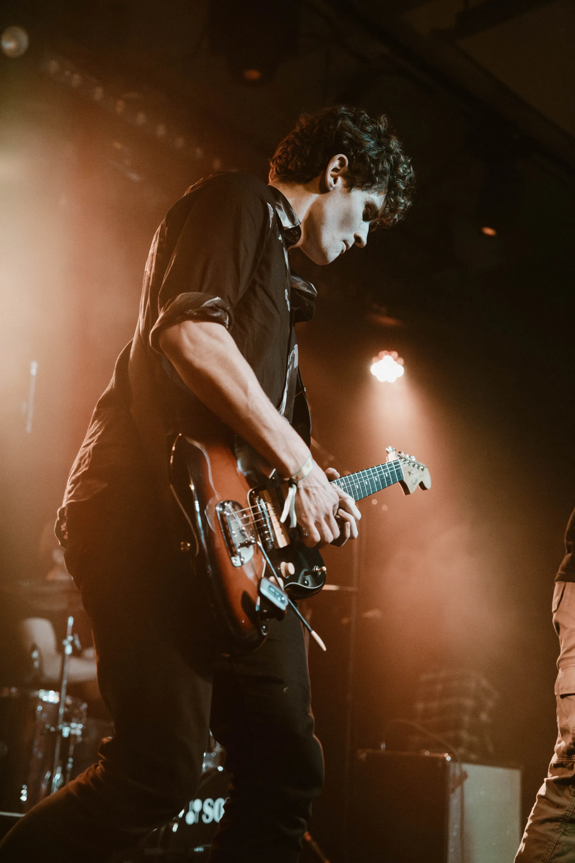 Pete singing with As Rome Burns at a London venue