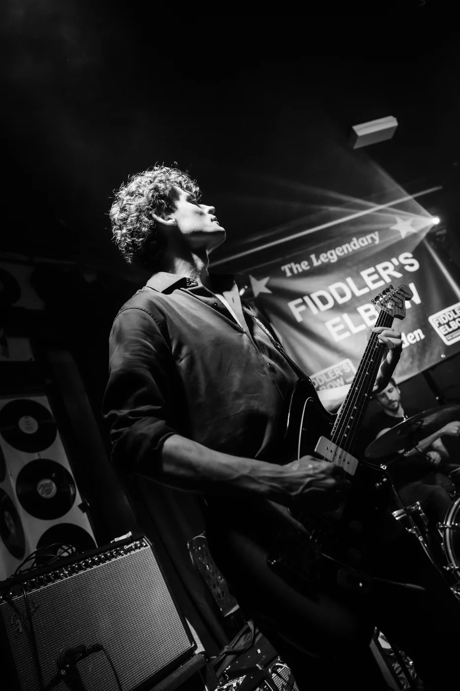 David performing at the Fiddler's Elbow